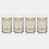 Happy Valentine's Day, Modern, Elegant Luxury  ガラス缶 (右)