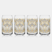 Happy Valentine's Day, Modern, Elegant Luxury  ガラス缶 (左)