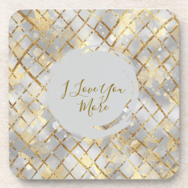 Happy Valentine's Day, Modern, Elegant Luxury  コースター