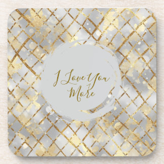 Happy Valentine's Day, Modern, Elegant Luxury  コースター