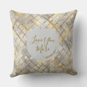 Happy Valentine's Day, Modern, Elegant Luxury Thro クッション (裏面)