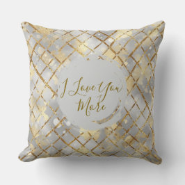 Happy Valentine's Day, Modern, Elegant Luxury Thro クッション