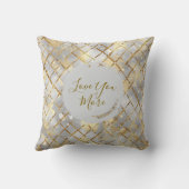 Happy Valentine's Day, Modern, Elegant Luxury Thro クッション (裏面)