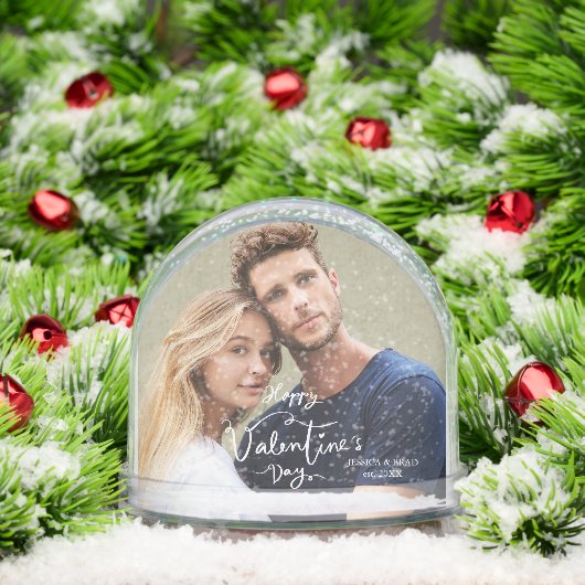 Happy Valentines Day Modern Personalized Photo (クリスマス)