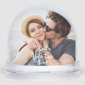 Happy Valentines Day Modern Personalized Photo (正面)