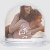 Happy Valentines Day Modern Personalized Photo (裏面)