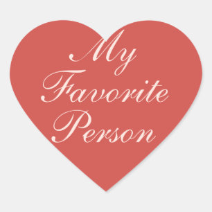 Happy Valentines Day My お気に入りの Person ハートシール