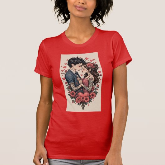 Happy Valentine's Day Personalized Gift Tシャツ (正面)