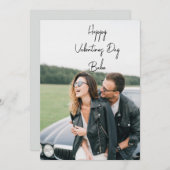 Happy Valentines Day Photo シーズンカード (正面/裏面)