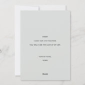 Happy Valentines Day Photo シーズンカード (裏面)