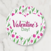 Happy Valentine's Day Pink Tulips フェイバータグ (正面)
