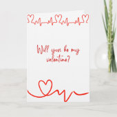 Happy Valentine's Day Polaroid of a Cat Design  カード (正面)