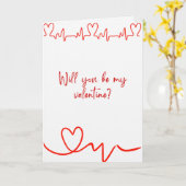 Happy Valentine's Day Polaroid of a Cat Design  カード (黄色い花)