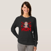 Happy Valentine's Day Poodle Mom Mothers Day Valen Tシャツ (正面フル)