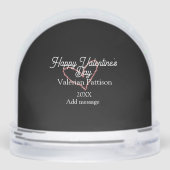 Happy Valentine's day red glitter heart black name (裏面)