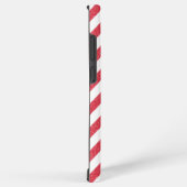 Happy Valentine's Day Red Hearts Chalk Stripes Samsung Galaxyケース (右側面)