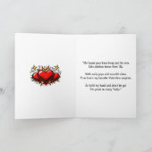 Happy Valentine's Day | Retro Pop Art Vintage カード (内部)