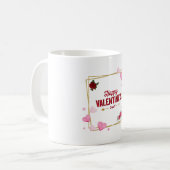 Happy Valentine's Day – Romantic Heart Mug コーヒーマグカップ (正面左)