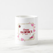 Happy Valentine's Day – Romantic Heart Mug コーヒーマグカップ (中央)