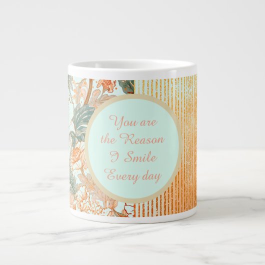 Happy Valentine's Day,Romantic,You are the Reason ジャンボコーヒーマグカップ (正面)