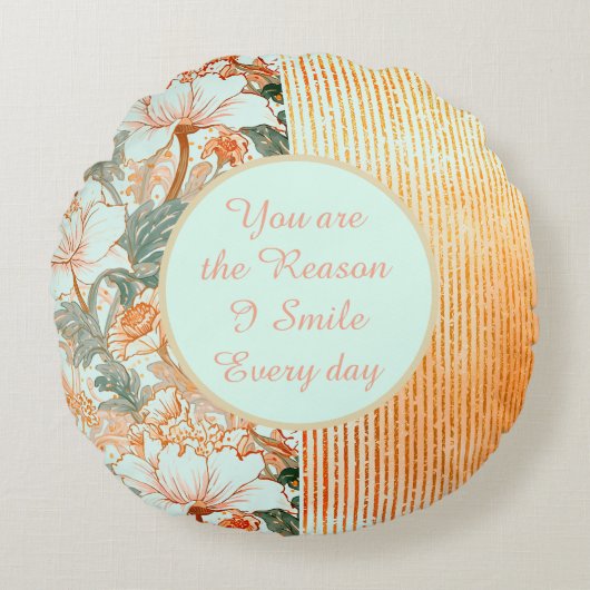 Happy Valentine's Day,Romantic,You are the Reason ラウンドクッション (正面)