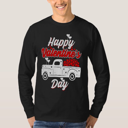 Happy Valentine's Day Roses Date Night Flowers Lov Tシャツ (正面)