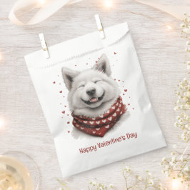 Happy Valentines Day Samoyed Dog フェイバーバッグ