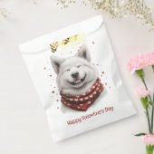 Happy Valentines Day Samoyed Dog フェイバーバッグ (封をした状態)