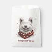 Happy Valentines Day Samoyed Dog フェイバーバッグ (正面)