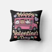 Happy Valentine's Day School Bus クッション (裏面)