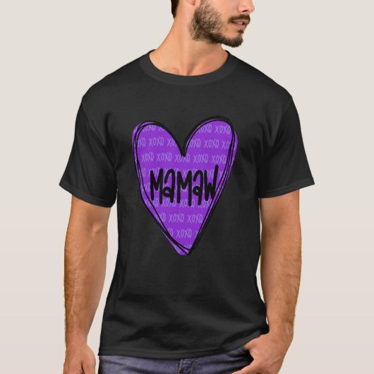 Happy Valentines Day Shirt For Mamaw Tシャツ (正面)
