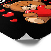 Happy Valentines Day Shirts Women Cute Valentine  ポスター (角)