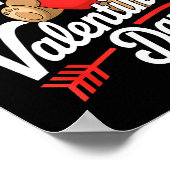 Happy Valentines Day Shirts Women Cute Valentine  ポスター (角)