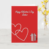 Happy Valentines Day Sister Love Card カード (黄色い花)