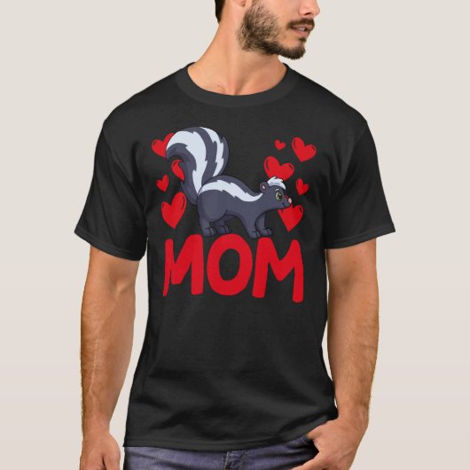 Happy Valentine's Day Skunk Mom Mothers Day Valent Tシャツ (正面)