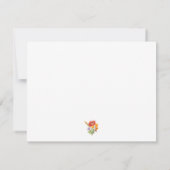 Happy Valentines Day - Sweet Floral Flowers & Love ノートカード (裏面)