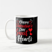 Happy Valentine's Day Sweet Hearts Couples Valenti コーヒーマグカップ (左)