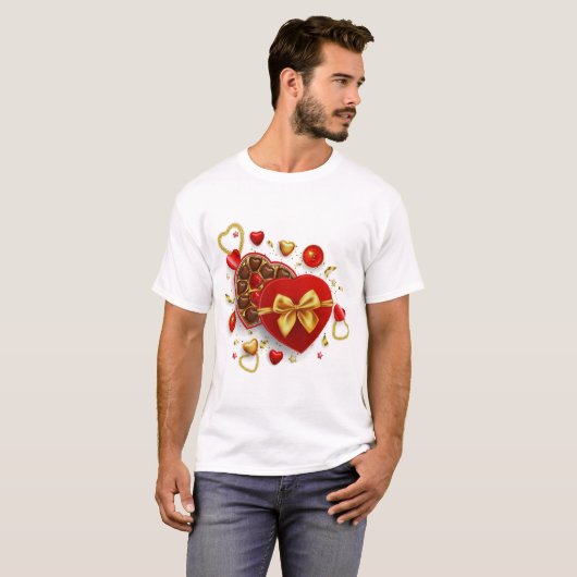 Happy valentine's day T shirt ! Tシャツ (正面フル)