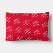 Happy Valentine's Day Text Mark Accessory Pouch アクセサリーポーチ (正面)