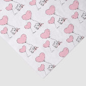 Happy Valentine's Day Tissue Paper Cat Pink Hearts 薄葉紙 (詳細)