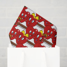 Happy Valentine's Day Tissue Paper Couple Hearts 薄葉紙