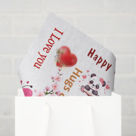 Happy Valentine's Day Tissue Paper Couple Hearts 薄葉紙