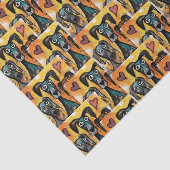 Happy Valentine's Day Tissue Paper Dog Red Hearts 薄葉紙 (詳細)