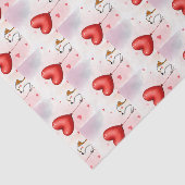 Happy Valentine's Day Tissue Paper Dog Red Hearts 薄葉紙 (詳細)