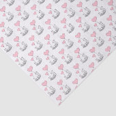 Happy Valentine's Day Tissue Paper Fox Pink Hearts 薄葉紙 (詳細)