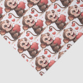 Happy Valentine's Day Tissue Paper Monkey Hearts 薄葉紙 (詳細)