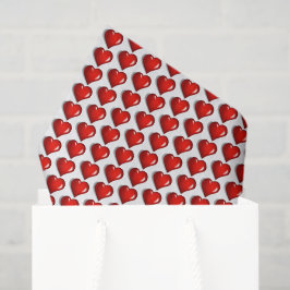 Happy Valentine's Day Tissue Paper Red Hearts 薄葉紙