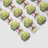 Happy Valentine's Day Tissue Paper Tree Red Hearts 薄葉紙 (詳細)