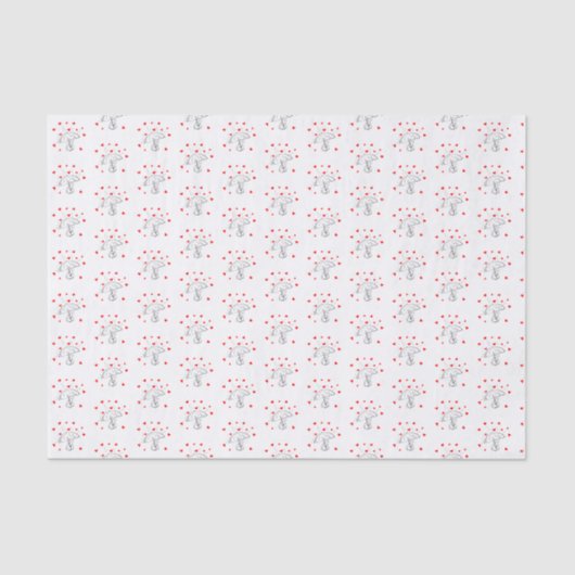 Happy Valentine's Day Tissue Paper Umbrella Hearts 薄葉紙 (正面)