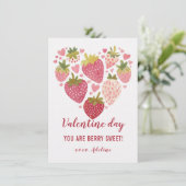 Happy Valentine's Day to all lovers of strawberrie シーズンカード (スタンド正面)